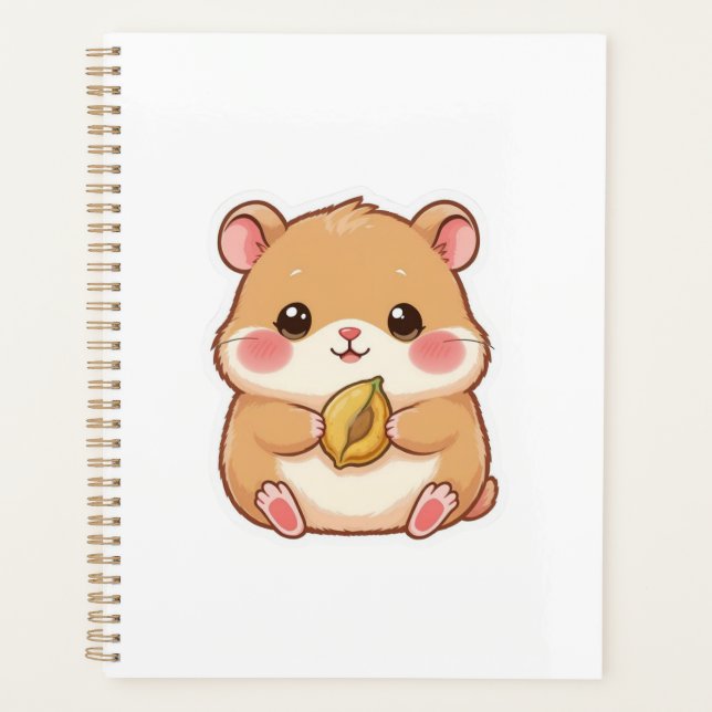 Adorable Kawaii Chibi Hamster Planner (Front)