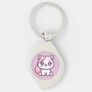 Adorable Kawaii Kitten Key Ring