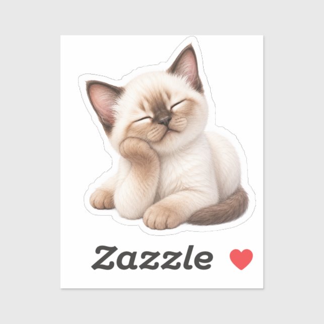 Adorable Kawaii Kitten Sticker (Sheet)