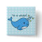 Adorable Kawaii Narwhal Button