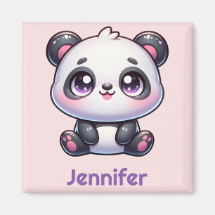 Adorable Kawaii Panda Personalised Design Magnet
