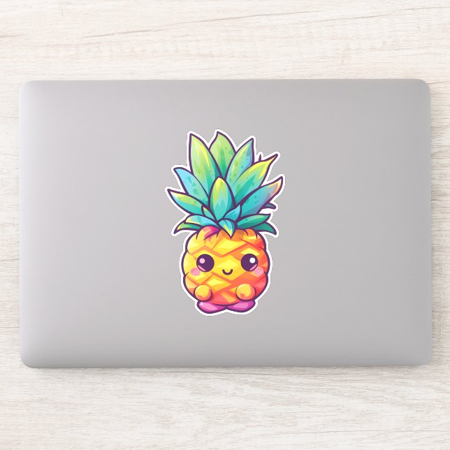 Adorable Kawaii Pineapple | Happy Fruit (Computer)