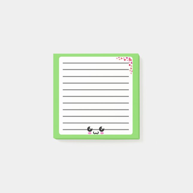 Adorable Kawaii Post-It Note (Front)