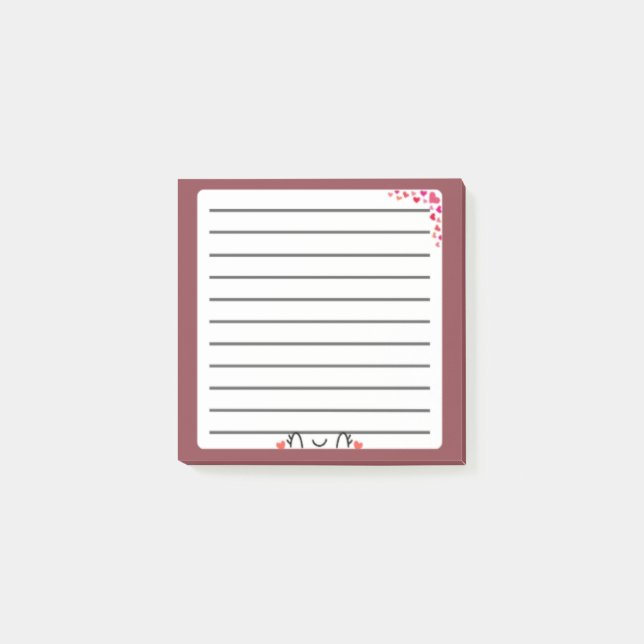 Adorable Kawaii Post-It Note: Delightful Digital  Post-it Notes (Front)