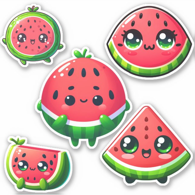 adorable kawaii watermelon (Front)