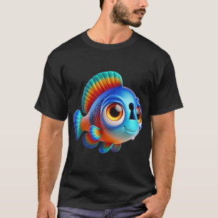 Adorable Keyhole Cichlid Fish T-Shirt