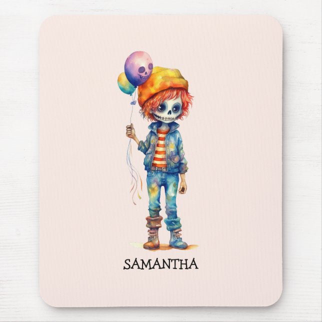 Adorable Kid Zombie - Cute Halloween (2) Mouse Mat (Front)
