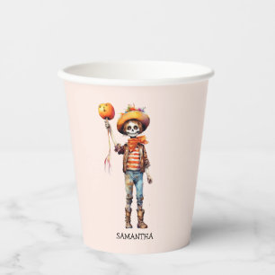 Adorable Kid Zombie - Cute Halloween (3) Paper Cups