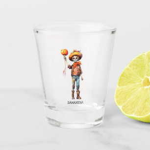 Adorable Kid Zombie - Cute Halloween (3) Shot Glass