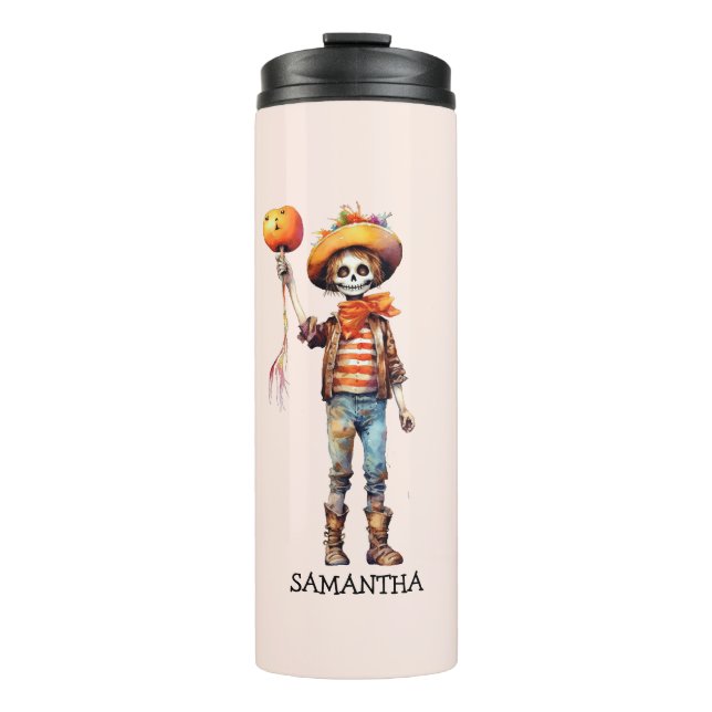Adorable Kid Zombie - Cute Halloween (3) Thermal Tumbler (Front)