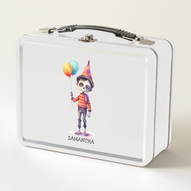 Adorable Kid Zombie - Cute Halloween (4) Metal Lunch Box (Front)