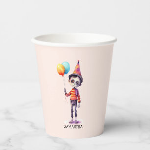 Adorable Kid Zombie - Cute Halloween (4) Paper Cups