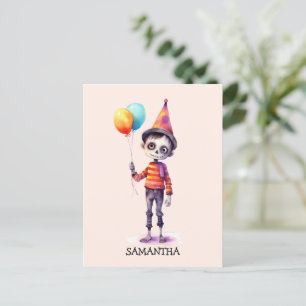 Adorable Kid Zombie - Cute Halloween (4) Postcard