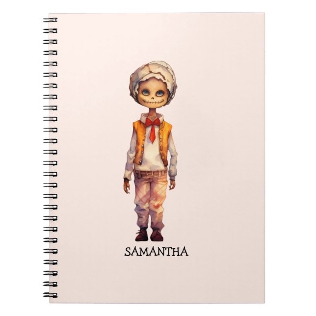 Adorable Kid Zombie - Cute Halloween Notebook (Front)