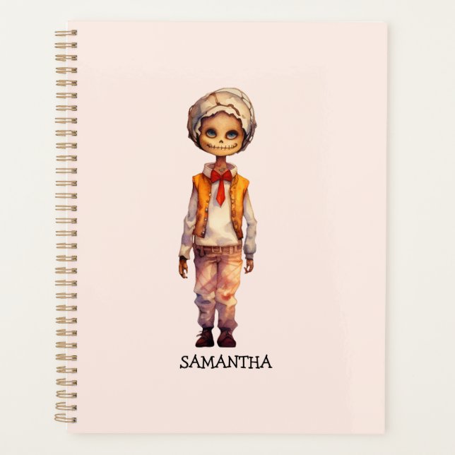 Adorable Kid Zombie - Cute Halloween Planner (Front)