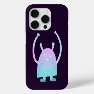 Adorable Kids Monster Character iPhone 15 Pro Case