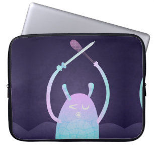 Adorable Kids Monster Character Laptop Sleeve
