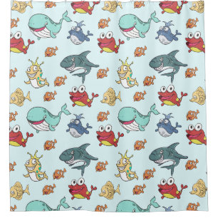 Adorable Kids Pattern Shower Curtain