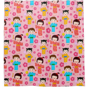 Adorable Kids Pattern Shower Curtain