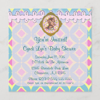 Adorable Kitten Baby Shower Event Announcement -