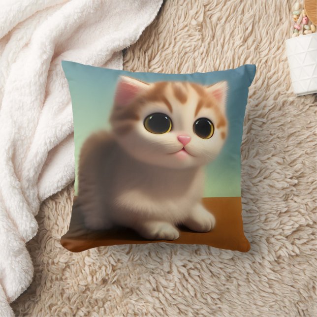Adorable Kitten Cushion (Blanket)