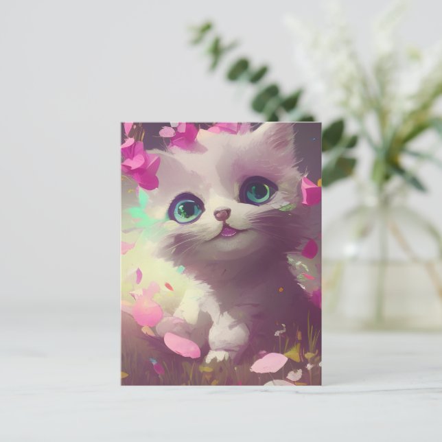 Adorable Kitten Postcard (Standing Front)