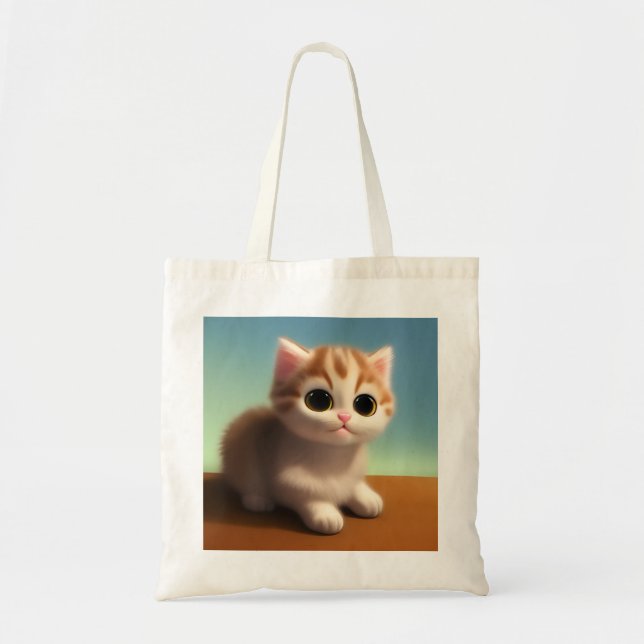 Adorable Kitten Tote Bag (Front)