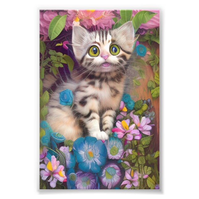 Adorable Kittens 10 Photo Print (Front)
