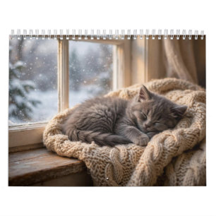 Adorable Kittens 12-Month Wall Calendar