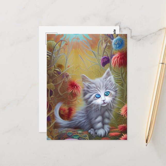 Adorable Kittens 2 Postcard (Front/Back In Situ)