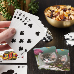 Adorable Kittens 4 Playing Cards