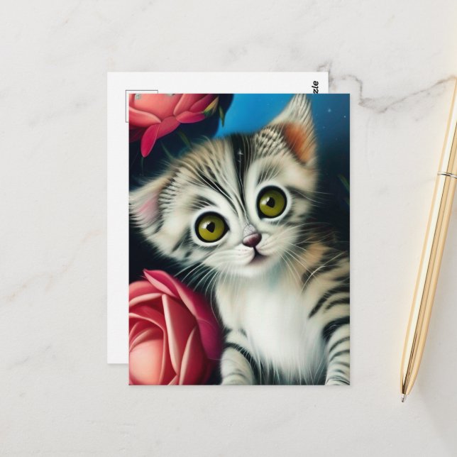 Adorable Kittens 7 Postcard (Front/Back In Situ)