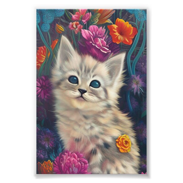 Adorable Kittens 9 Photo Print (Front)