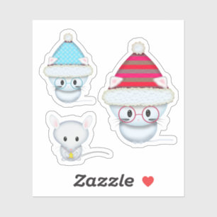 Adorable Kittens and Mouse Holiday Animated Art