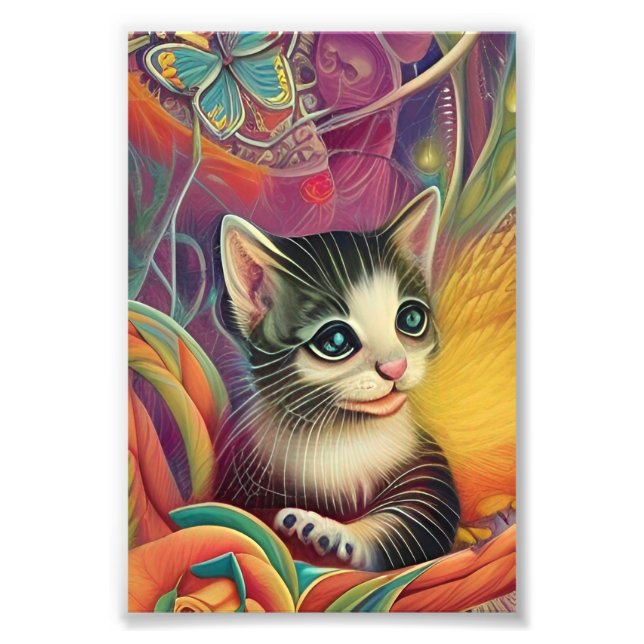 Adorable Kittens Photo Print (Front)