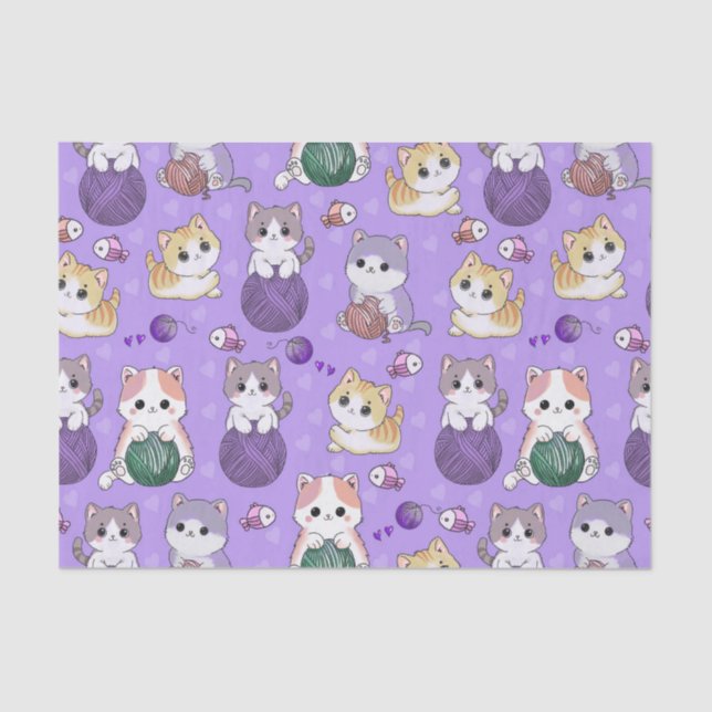 Adorable Kittens Tissue Paper (Front)