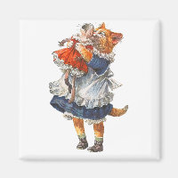 Adorable Kitty Cat Hugs Her Broken Doll.