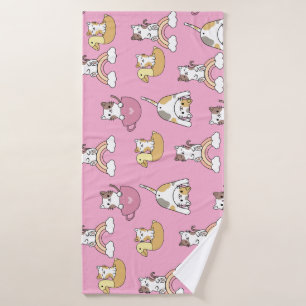 Adorable Kitty Cats Bath Towel