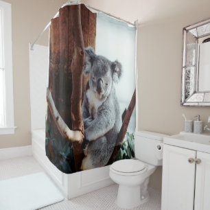 Adorable Koala Bear Shower Curtain