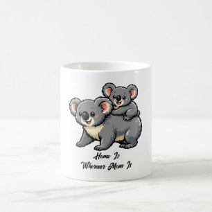 Adorable Koala Mum and Joey Coffee Mug