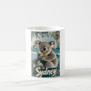 Adorable Koala with Sydney Harbour Bridge Coffee Mug