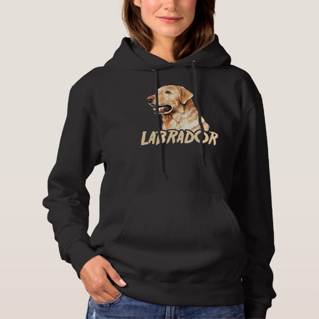 Adorable Labrador Dog Owner Lab Paw Pet Hoodie (Front)