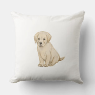 Adorable labrador puppy sketch cushion