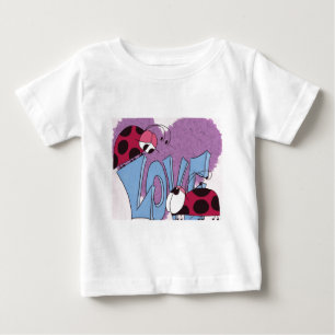 Adorable Ladybug Love Cartoon Baby T-Shirt