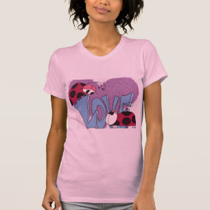 Adorable Ladybug Love Cartoon T-Shirt