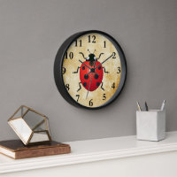 Adorable Ladybug Wall Clock!