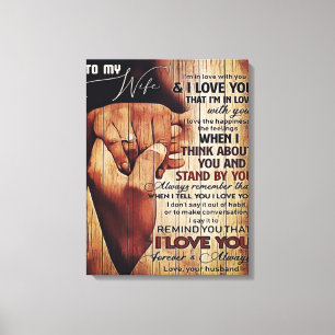Adorable Letter To Wife, Lovely Gift, Canvas Print