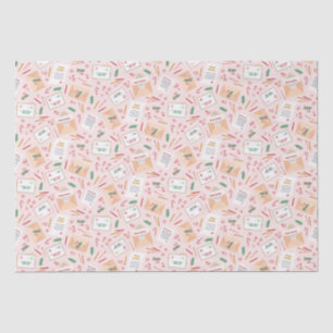 Adorable Letters to Santa Mail Christmas Pattern Tissue Paper