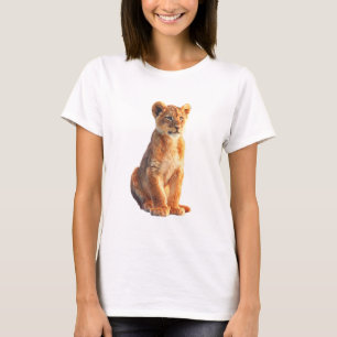 Adorable Lion Cub Illustration T-Shirt
