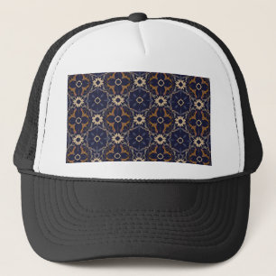 Adorable Lion Cub Sitting Portrait Illustration Trucker Hat
